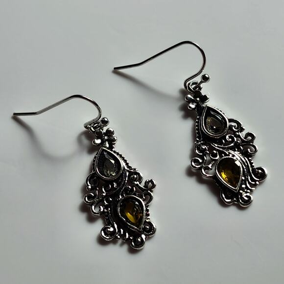 Boho Double Teardrop Earrings - Picture 4 of 6